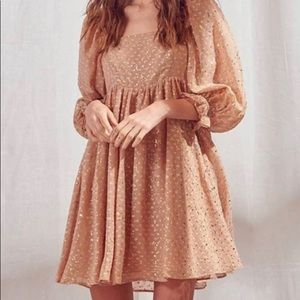 Babydoll puff sleeve dress